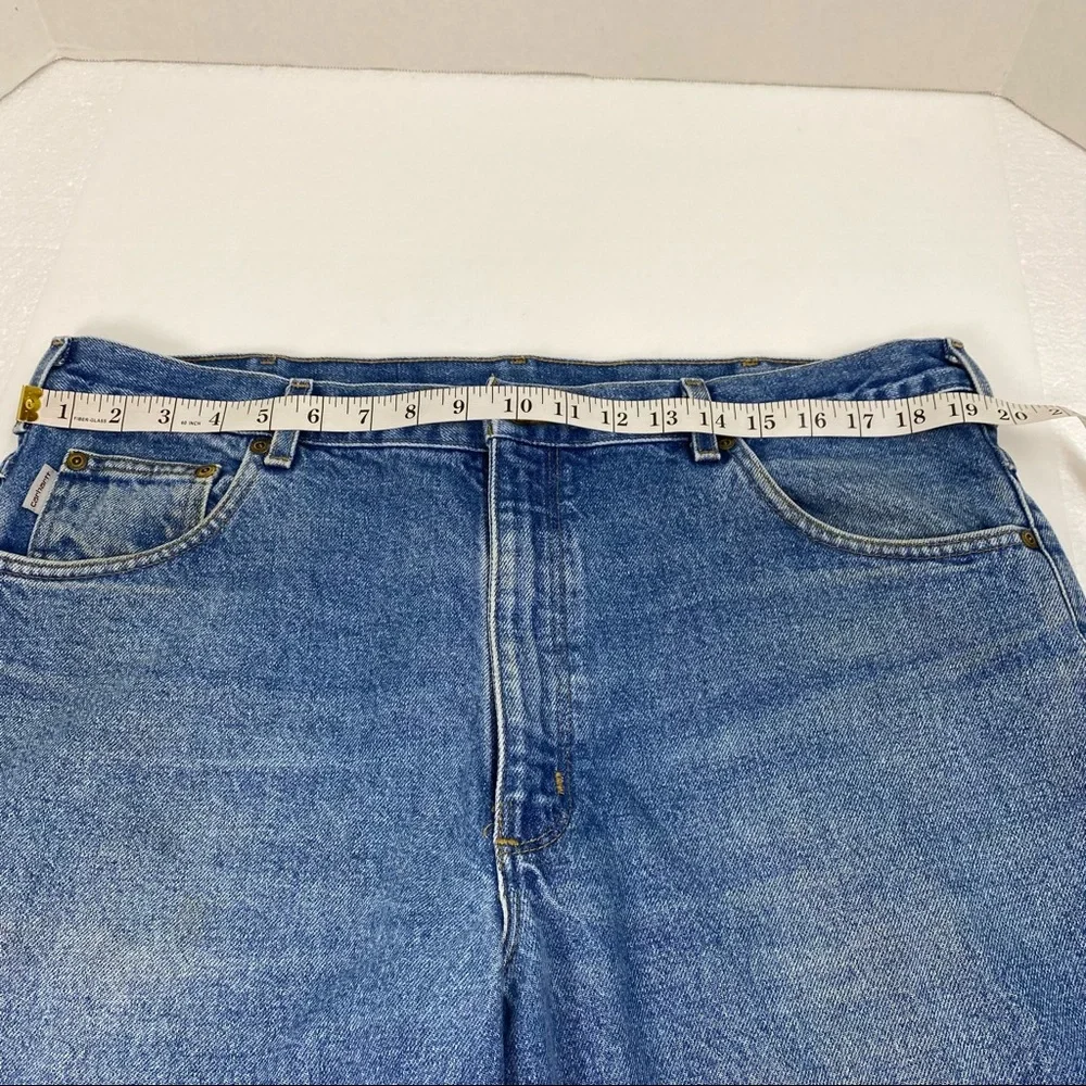 Carhartt Relaxed Fit Denim Blue Jeans size 40X32 Great Work Casual 5 Pockets